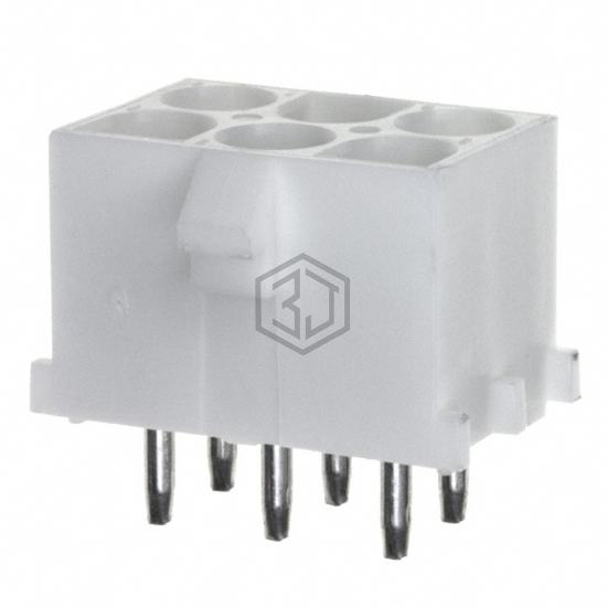 350834-1 - TE Connectivity AMP Connectors - Rectangular Connectors - Headers, Receptacles, Female Sockets