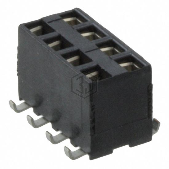 969973-4 - TE Connectivity AMP Connectors - Rectangular Connectors - Headers, Receptacles, Female Sockets