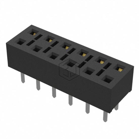 HLE-106-02-L-DV-TE - Samtec Inc. - Rectangular Connectors - Headers, Receptacles, Female Sockets