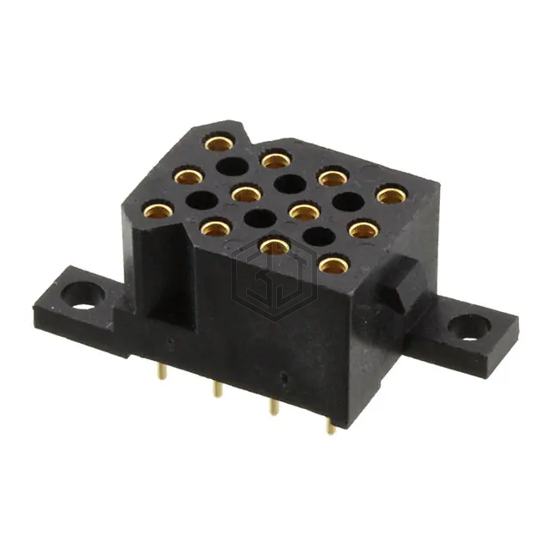SMS12GE3 - Souriau-Sunbank by Eaton - Rectangular Connectors - Headers, Receptacles, Female Sockets