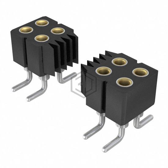 833-83-100-30-001101 - Preci-Dip - Rectangular Connectors - Headers, Receptacles, Female Sockets