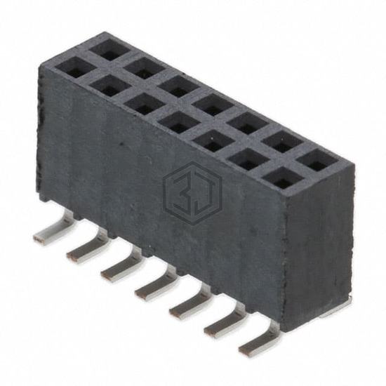 SSW-107-22-S-D-VS-P-TR - Samtec Inc. - Rectangular Connectors - Headers, Receptacles, Female Sockets