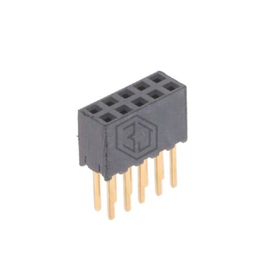 SQT-105-03-G-D - Samtec Inc. - Rectangular Connectors - Headers, Receptacles, Female Sockets