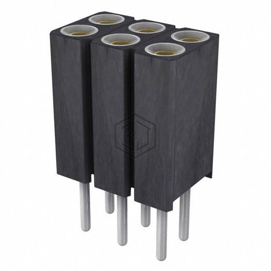 803-87-006-10-005101 - Preci-Dip - Rectangular Connectors - Headers, Receptacles, Female Sockets