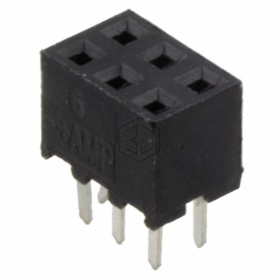 2-1734506-6 - TE Connectivity AMP Connectors - Rectangular Connectors - Headers, Receptacles, Female Sockets