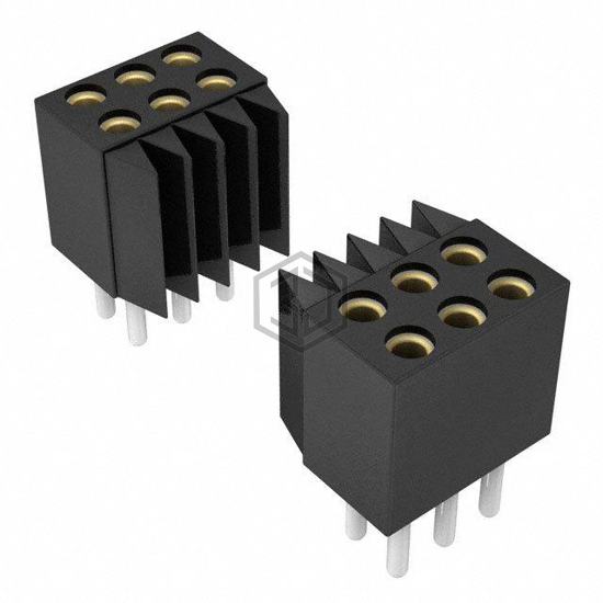 855-87-123-10-001101 - Preci-Dip - Rectangular Connectors - Headers, Receptacles, Female Sockets