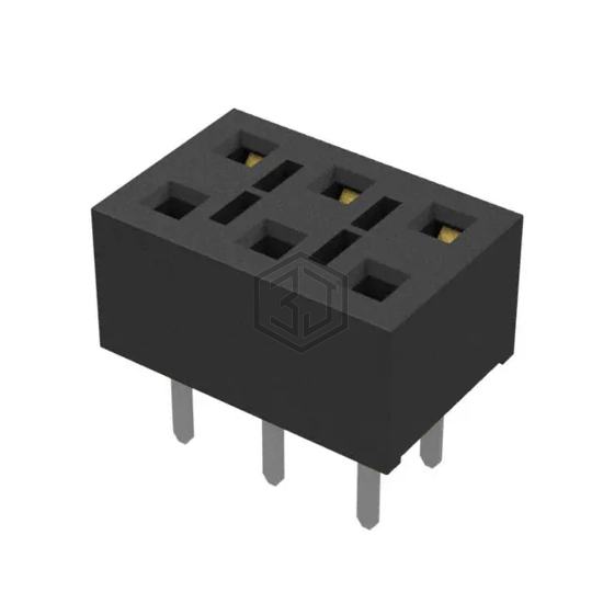 HLE-103-02-F-DV-TE-P-TR - Samtec Inc. - Rectangular Connectors - Headers, Receptacles, Female Sockets