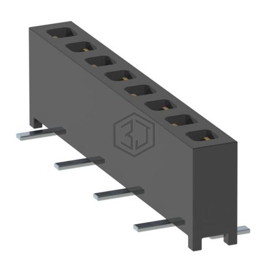MMS-108-02-F-SV-TR - Samtec Inc. - Rectangular Connectors - Headers, Receptacles, Female Sockets