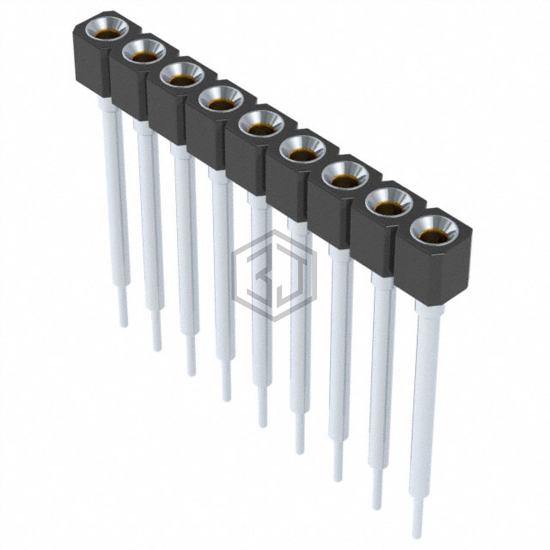 316-43-109-41-001000 - Mill-Max Manufacturing Corp. - Rectangular Connectors - Headers, Receptacles, Female Sockets