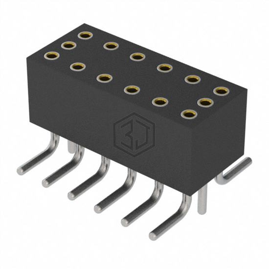 853-87-012-30-051101 - Preci-Dip - Rectangular Connectors - Headers, Receptacles, Female Sockets