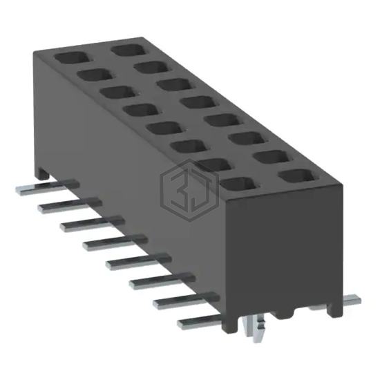 MMS-108-02-F-DV-LC - Samtec Inc. - Rectangular Connectors - Headers, Receptacles, Female Sockets