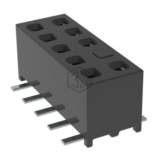 MMS-105-02-S-DV-04 - Samtec Inc. - Rectangular Connectors - Headers, Receptacles, Female Sockets