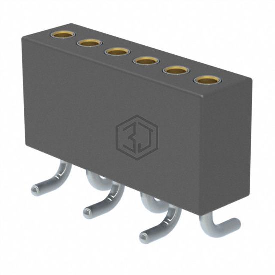 851-41-006-30-001000 - Mill-Max Manufacturing Corp. - Rectangular Connectors - Headers, Receptacles, Female Sockets