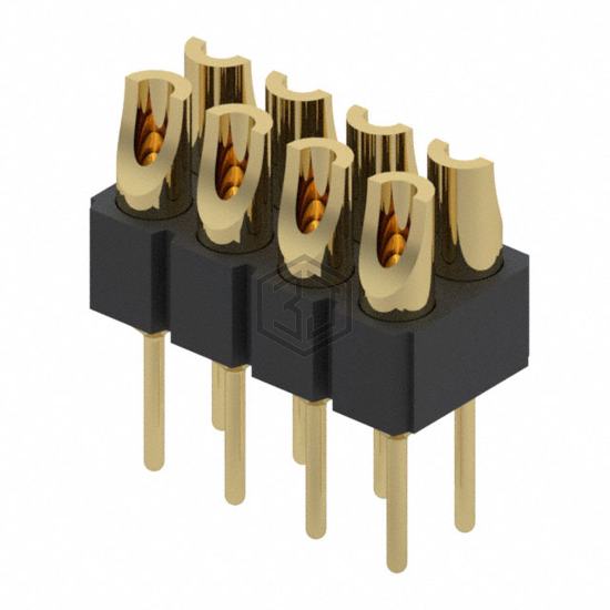 480-10-208-00-001000 - Mill-Max Manufacturing Corp. - Rectangular Connectors - Headers, Specialty Pin