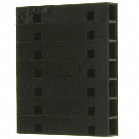 103688-6 - TE Connectivity AMP Connectors - Rectangular Connectors - Housings