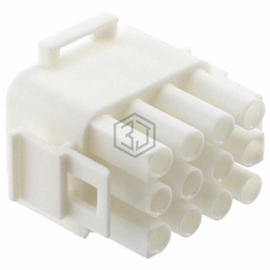 350735-4 - TE Connectivity AMP Connectors - Rectangular Connectors - Housings