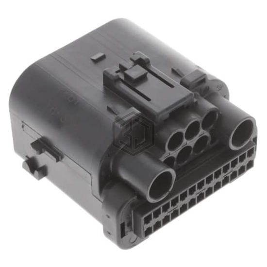 1587042-1 - TE Connectivity AMP Connectors - Rectangular Connectors - Housings