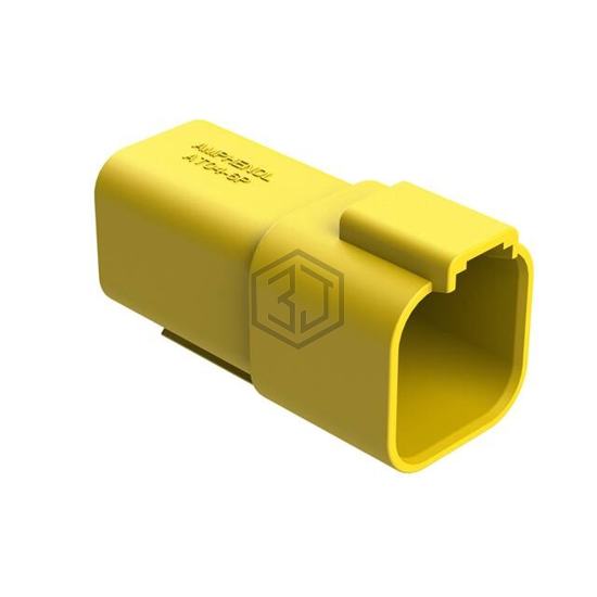 AT04-6P-YEL - Amphenol Sine Systems Corp - Rectangular Connectors - Housings