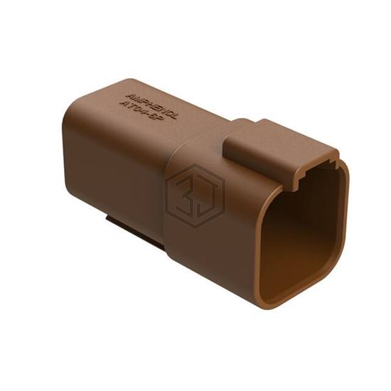 AT04-6P-BRN - Amphenol Sine Systems Corp - Rectangular Connectors - Housings