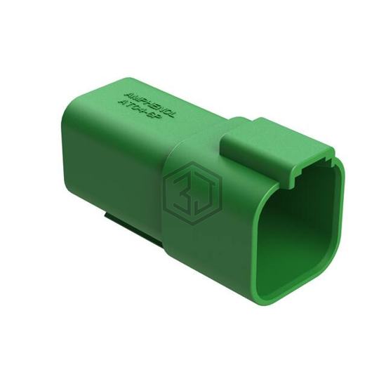 AT04-6P-GRN - Amphenol Sine Systems Corp - Rectangular Connectors - Housings