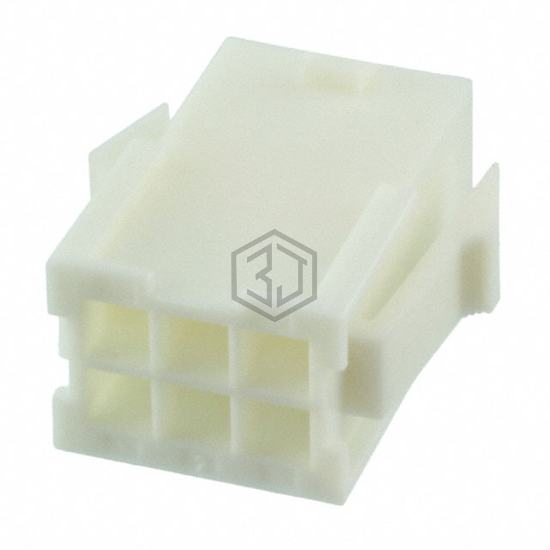 1969613-6 - TE Connectivity AMP Connectors - Rectangular Connectors - Housings