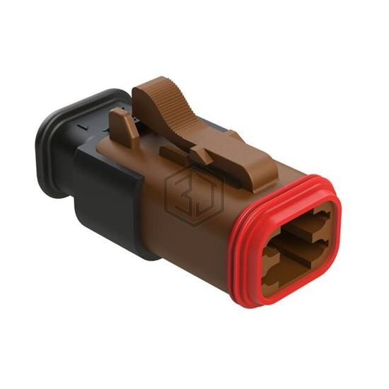 AT06-4S-SR02BRN - Amphenol Sine Systems Corp - Rectangular Connectors - Housings