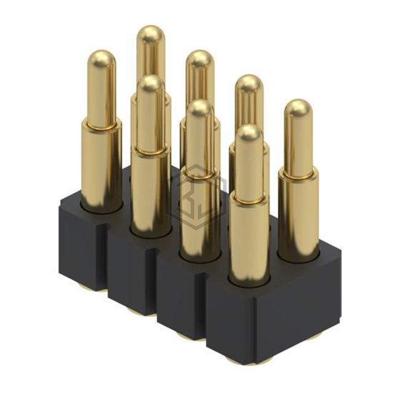 839-22-008-30-001101 - Mill-Max Manufacturing Corp. - Rectangular Connectors - Spring Loaded