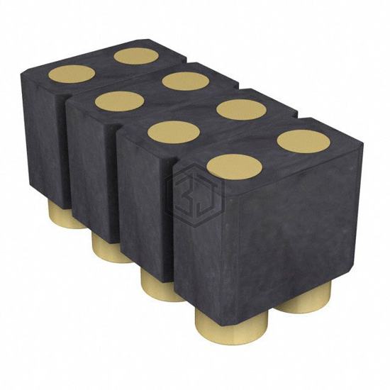 802-10-008-30-507101 - Preci-Dip - Rectangular Connectors - Spring Loaded
