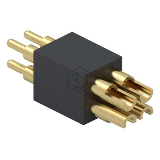 855-22-004-10-003101 - Mill-Max Manufacturing Corp. - Rectangular Connectors - Spring Loaded