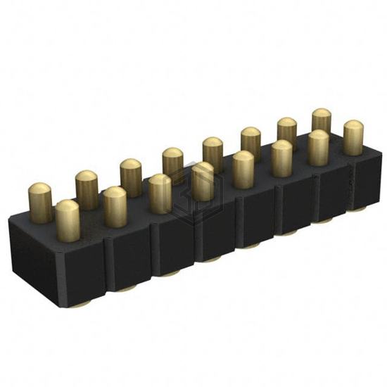813-22-016-30-002101 - Mill-Max Manufacturing Corp. - Rectangular Connectors - Spring Loaded