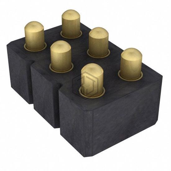 813-S1-006-30-014101 - Preci-Dip - Rectangular Connectors - Spring Loaded
