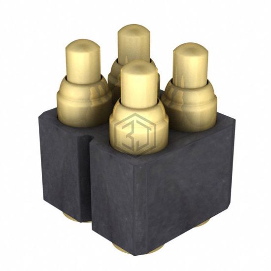 823-S1-004-30-014101 - Preci-Dip - Rectangular Connectors - Spring Loaded