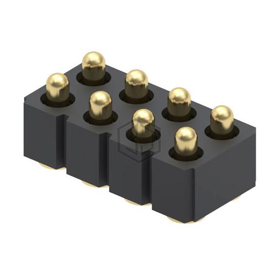 813-22-008-30-001101 - Mill-Max Manufacturing Corp. - Rectangular Connectors - Spring Loaded