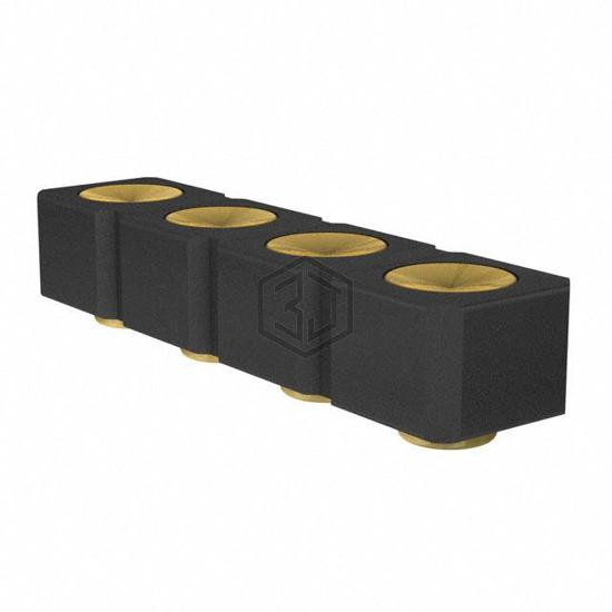 319-10-104-30-054000 - Mill-Max Manufacturing Corp. - Rectangular Connectors - Spring Loaded