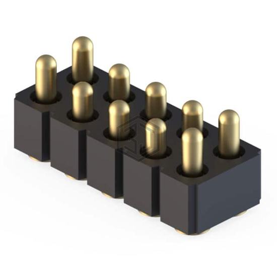 813-22-010-30-022101 - Mill-Max Manufacturing Corp. - Rectangular Connectors - Spring Loaded