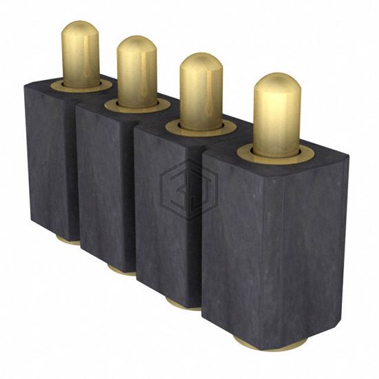 811-SS-004-30-003101 - Preci-Dip - Rectangular Connectors - Spring Loaded