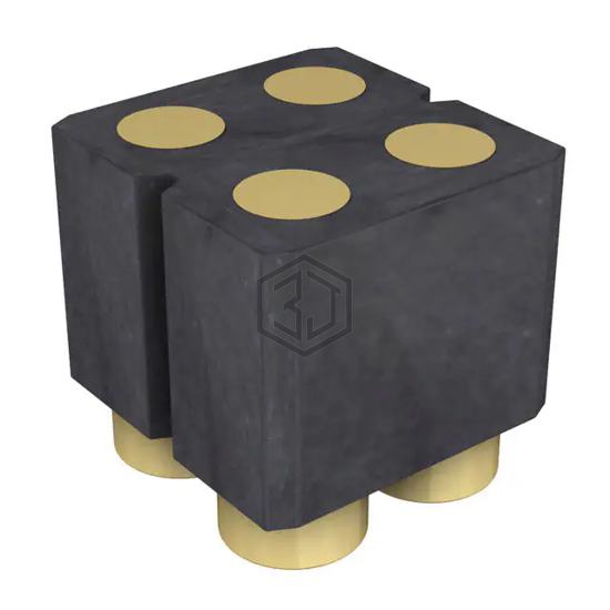 802-10-004-30-507101 - Preci-Dip - Rectangular Connectors - Spring Loaded