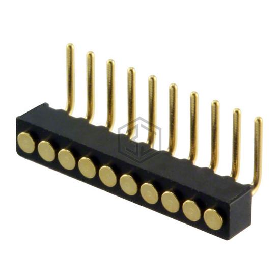856-10-010-20-001000 - Mill-Max Manufacturing Corp. - Rectangular Connectors - Spring Loaded