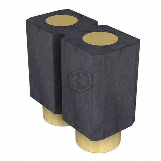 800-10-002-30-507101 - Preci-Dip - Rectangular Connectors - Spring Loaded