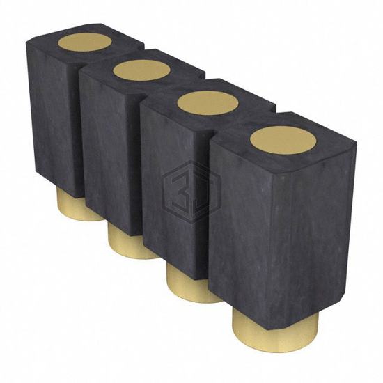 800-10-004-30-507191 - Preci-Dip - Rectangular Connectors - Spring Loaded