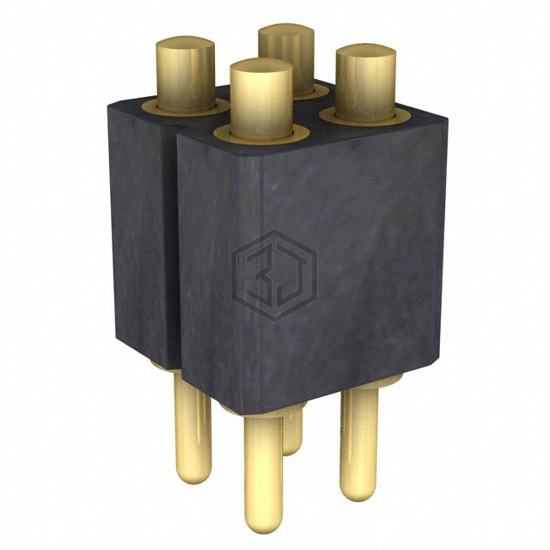 813-S1-004-10-016101 - Preci-Dip - Rectangular Connectors - Spring Loaded
