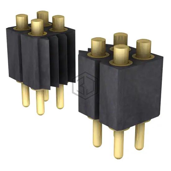 813-S1-022-10-015101 - Preci-Dip - Rectangular Connectors - Spring Loaded