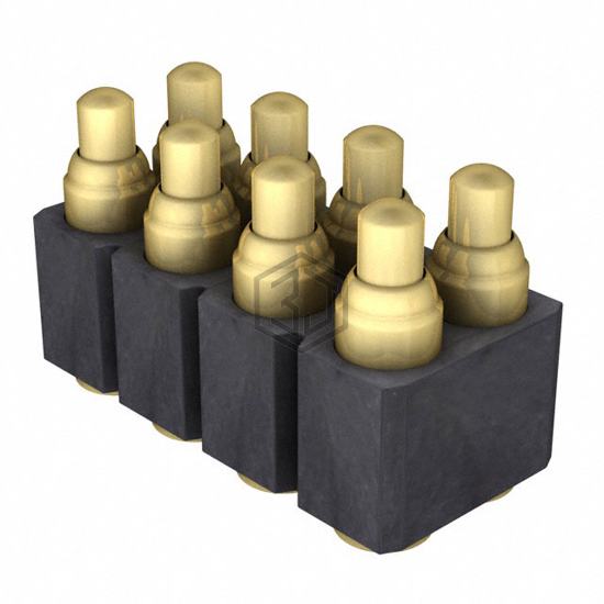823-S1-008-30-012101 - Preci-Dip - Rectangular Connectors - Spring Loaded