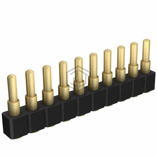 812-22-010-30-004101 - Mill-Max Manufacturing Corp. - Rectangular Connectors - Spring Loaded