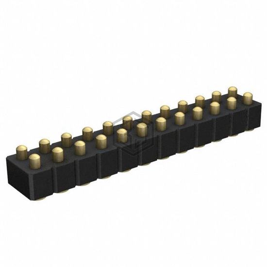 813-22-024-30-001101 - Mill-Max Manufacturing Corp. - Rectangular Connectors - Spring Loaded