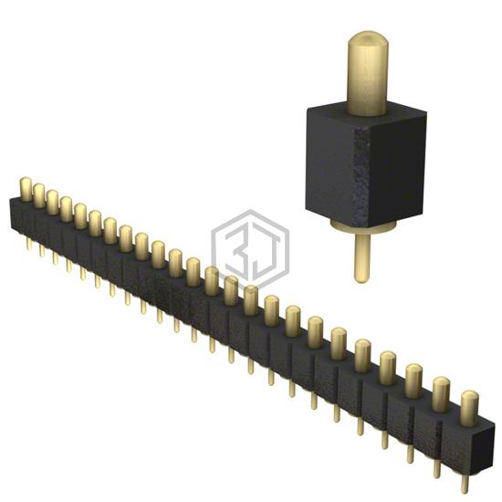 821-22-024-10-003101 - Mill-Max Manufacturing Corp. - Rectangular Connectors - Spring Loaded