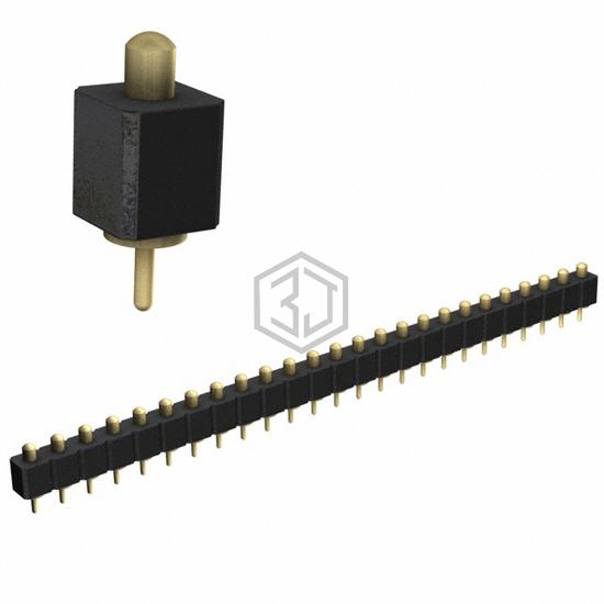 821-22-025-10-001101 - Mill-Max Manufacturing Corp. - Rectangular Connectors - Spring Loaded