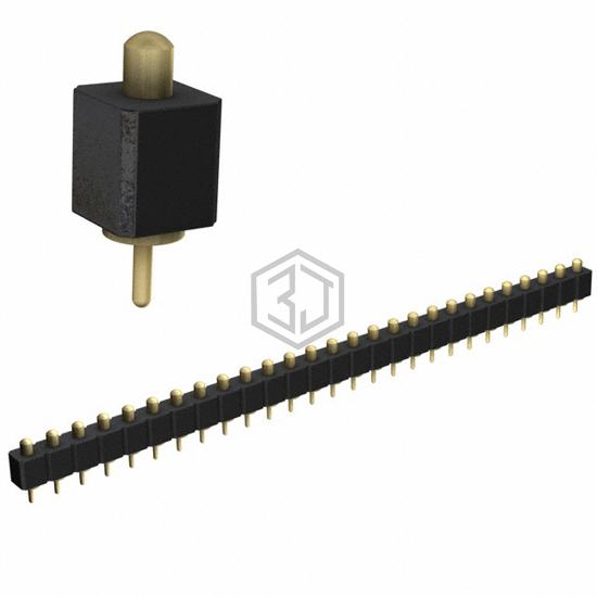 821-22-027-10-001101 - Mill-Max Manufacturing Corp. - Rectangular Connectors - Spring Loaded