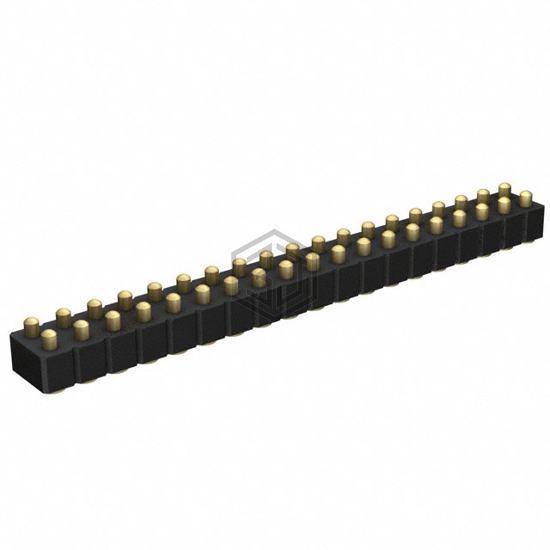 813-22-038-30-001101 - Mill-Max Manufacturing Corp. - Rectangular Connectors - Spring Loaded