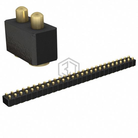813-22-054-30-001101 - Mill-Max Manufacturing Corp. - Rectangular Connectors - Spring Loaded
